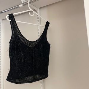 CARMEN MARC VALVO SPARKLY TOP